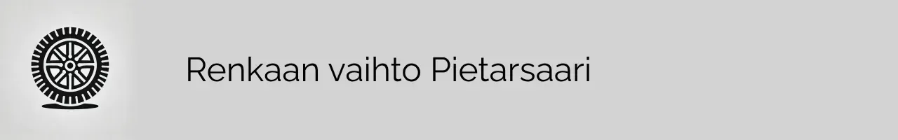 Renkaan vaihto Pietarsaari